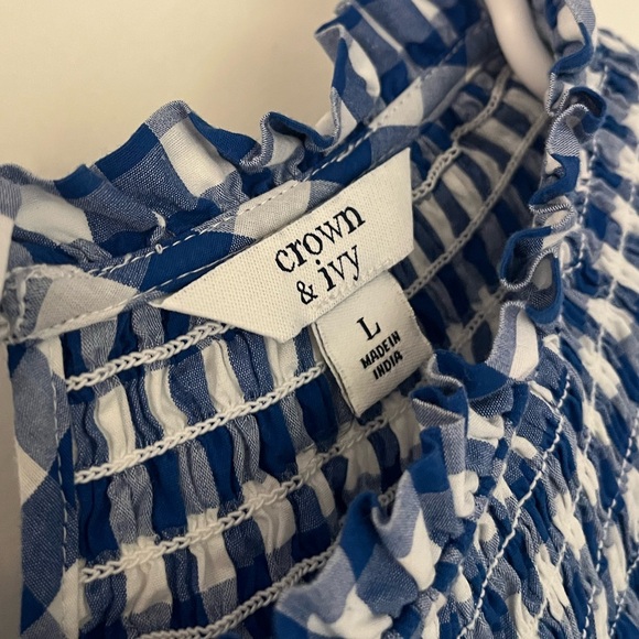 Blue and white gingham dress - Picture 5 of 5